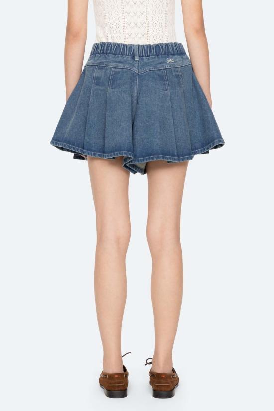  씨뉴욕 데님 숏팬츠 Sea Ny Stasia 데님 진 반바지 블루 - SEA NY