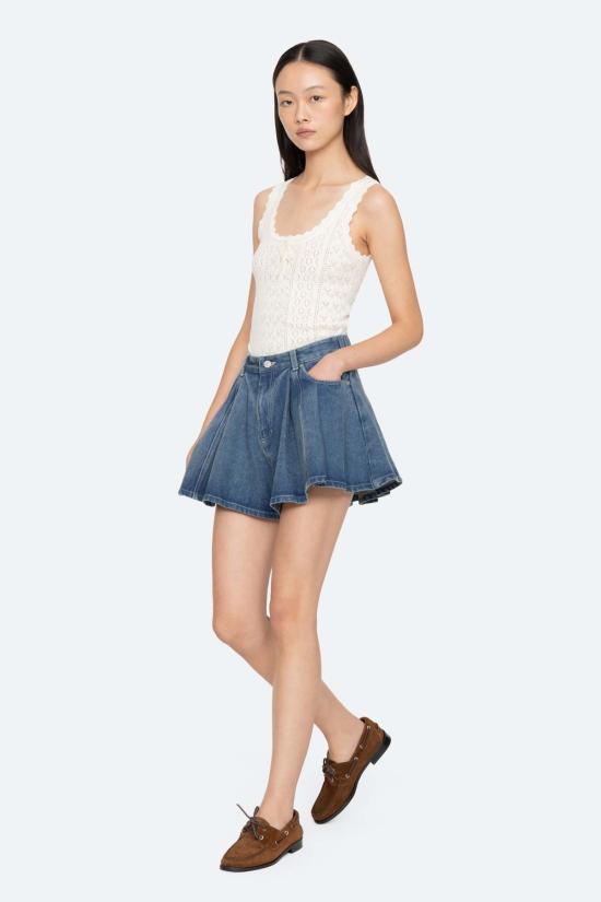  씨뉴욕 데님 숏팬츠 Sea Ny Stasia 데님 진 반바지 블루