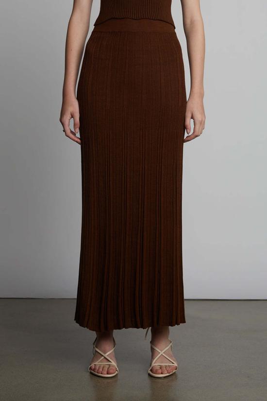  ELEVEN SIX 롱 스커트 일레븐 식스 샐리  에스프레소 - ELEVEN SIX