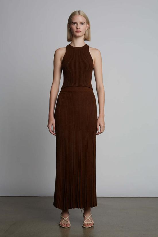  ELEVEN SIX 롱 스커트 일레븐 식스 샐리  에스프레소 - ELEVEN SIX