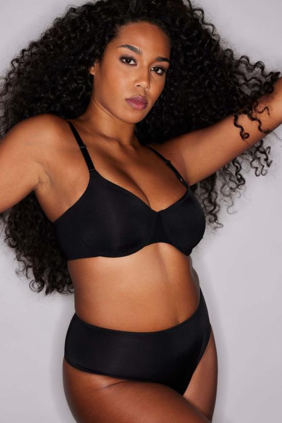  나토리 브라 리퀴드 스무스 언라인드  블랙 - NATORI