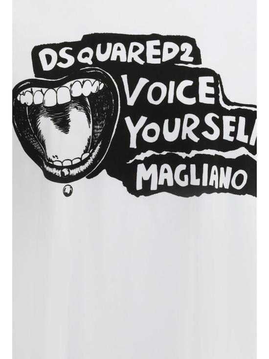  디스퀘어드2 반팔 티셔츠 Dsquared2 코튼 티셔츠 - DSQUARED2