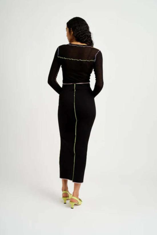  Eliza Faulkner 롱 스커트 엘리자 포크너 레나타 스커트 블랙 - OTHER BRANDS