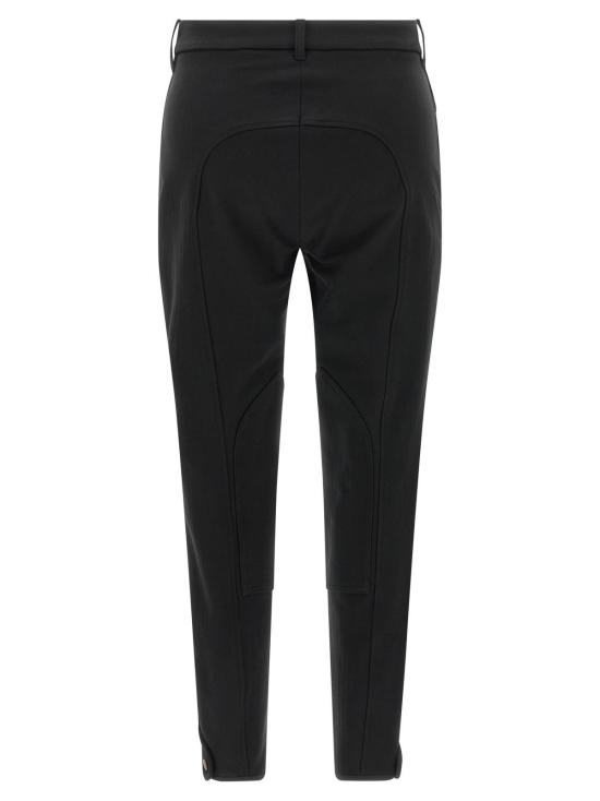  버버리 스트레이트 팬츠 앤 팬츠 블랙 - BURBERRY