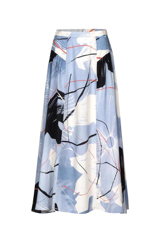  언타이틀드 인 모션 롱 스커트 제목 없음 움직이는 브리즈 스커트 잉크 꽃