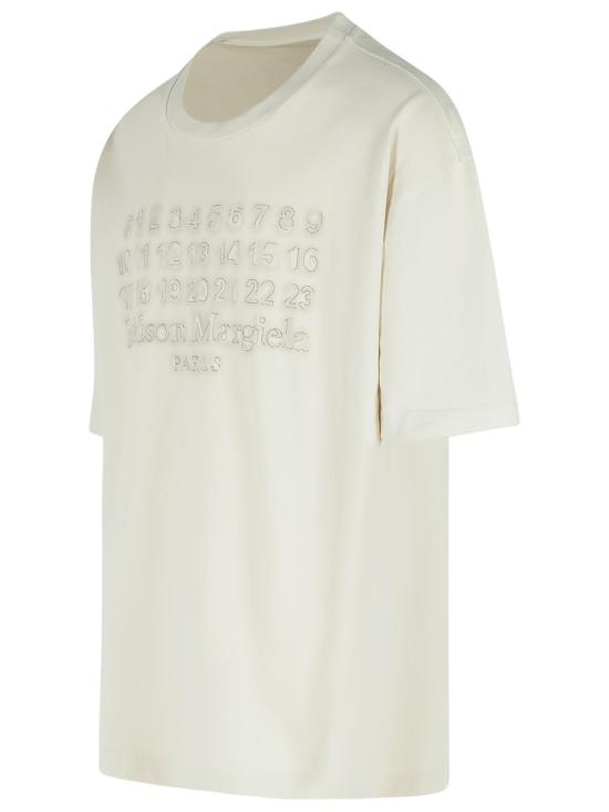  마르지엘라 반팔 티셔츠 Maison Margiela 티셔츠 Ecru - MAISON MARGIELA