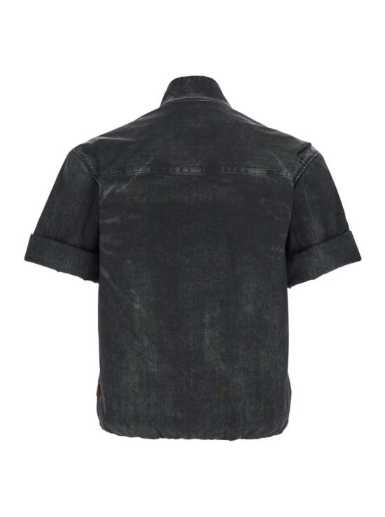  디젤 자켓 반팔 재킷 (빈티지한 느낌) 블랙 - DIESEL