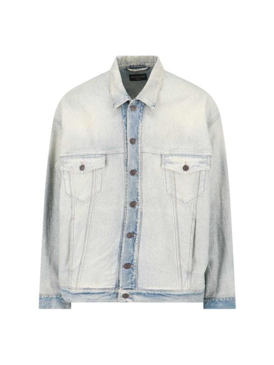  발렌시아가 데님 자켓 오버사이즈 재킷 라이트 블루