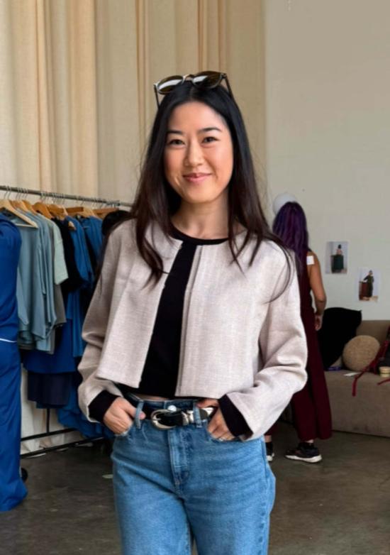  카렘 가디건 Kaarem Scales 긴 소매 크롭  베이지 참깨 - KAAREM