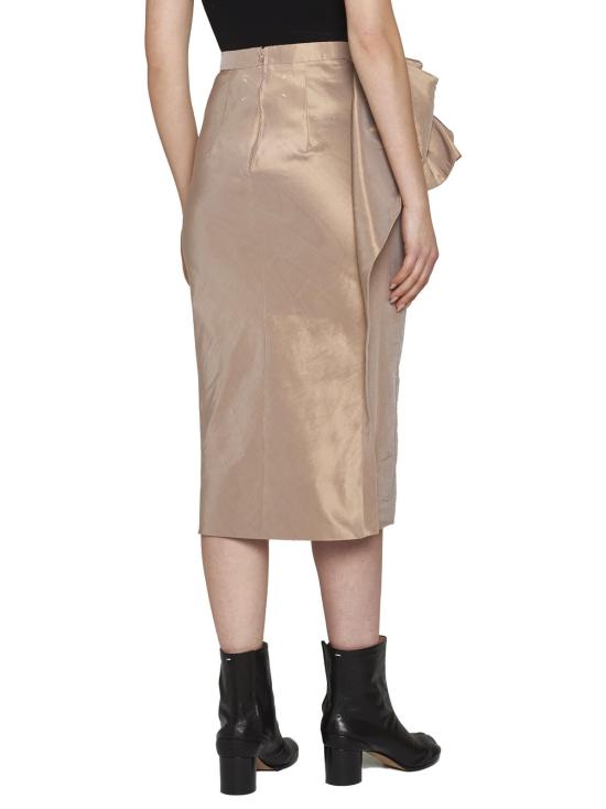  마르지엘라 미디 스커트 메종   누드 & 뉴트럴 - MAISON MARGIELA