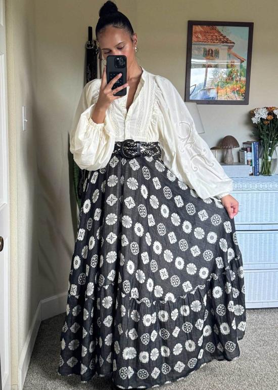  에이스 앤 지그 롱 스커트 프라이데이 스커트 바블