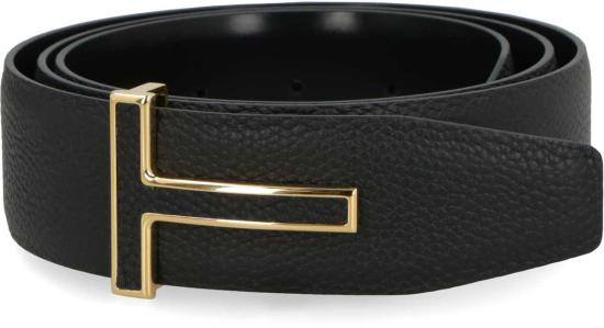  톰포드 가죽 벨트 톰 포드 그레인 가죽  블랙 - TOMFORD