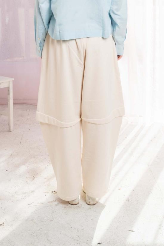  Mercy House 스트레이트 팬츠 머시하우스 사무라이 스웨트팬츠 크림 - OTHER BRANDS