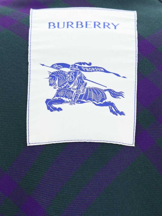  버버리 봄버 자켓 봄버 재킷 딥 로얄 Ip 체크 - BURBERRY