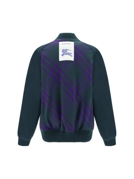  버버리 봄버 자켓 봄버 재킷 딥 로얄 Ip 체크 - BURBERRY