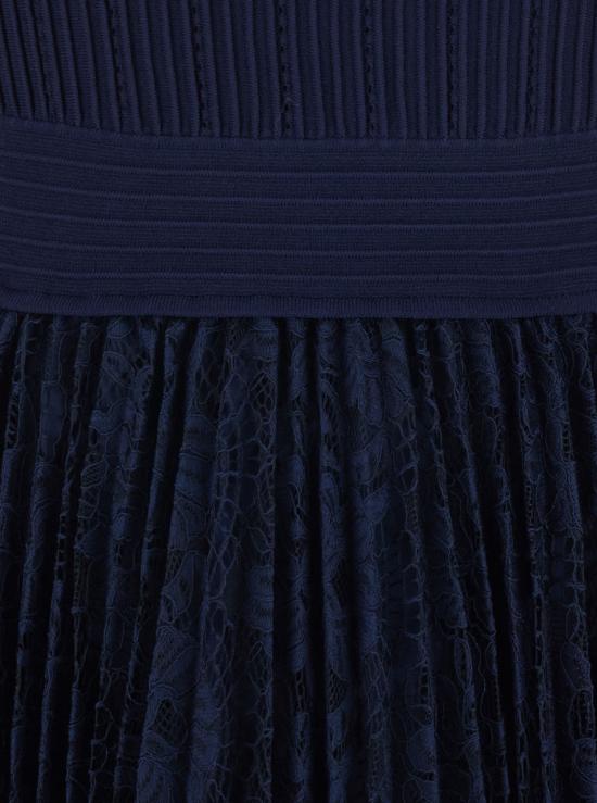  조나단 심카이 숏 원피스 테크 패브릭 신축성 허리 레이스 스커트 드레스 블루 - JONATHAN SIMKHAI