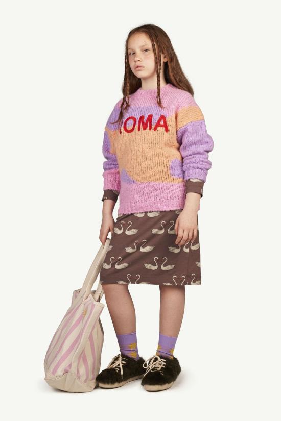  [키즈] 더 애니멀스 옵저버토리 원피스 어린이 동물 관측소 게 드레스 짙은 갈색 백조