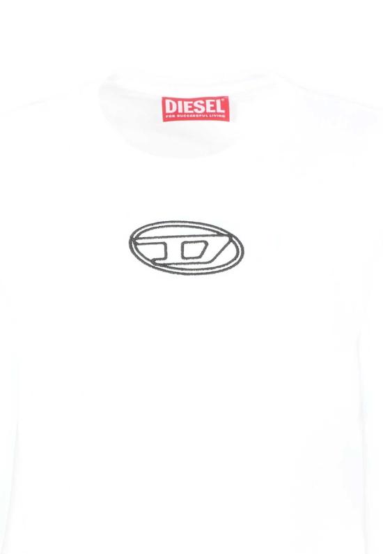  [키즈] 디젤 트레이닝 상의 어린이용  티셔츠 (흰색) - DIESEL