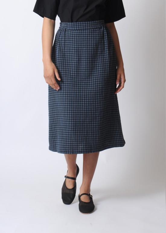  Conifer 롱 스커트 침엽수  체크 거즈 - OTHER BRANDS