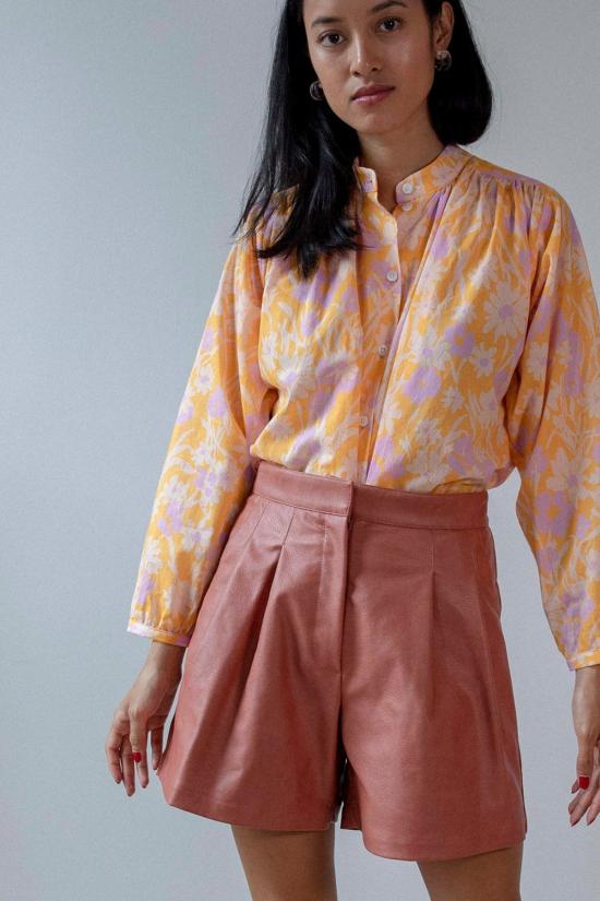  넘버 식스 숏팬츠 6번 아니카 플리츠 숏 로즈 - NO.6