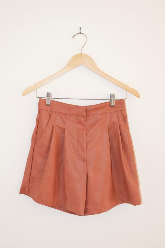  넘버 식스 숏팬츠 6번 아니카 플리츠 숏 로즈