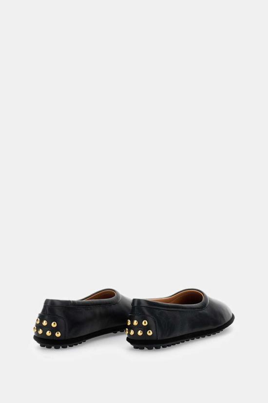  토즈 플랫 슈즈 고미니 발레 플랫 블랙 - TODS