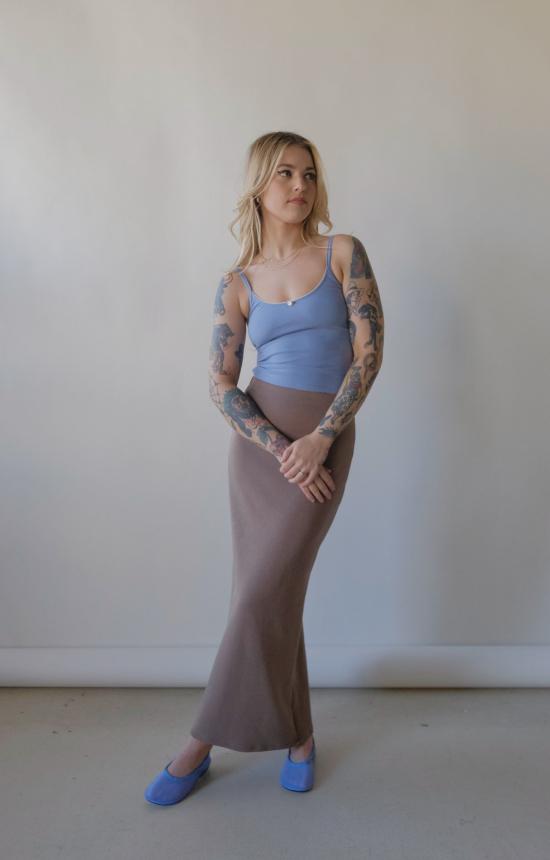  길 롱 스커트 젤 줄스 스커트 - GEEL