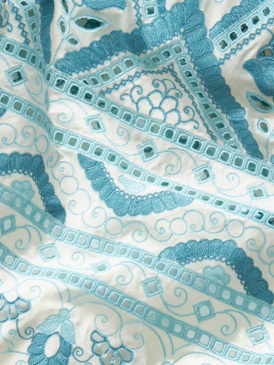  에트로 숏 원피스 코튼 블렌드 숏 드레스 화이트 - ETRO