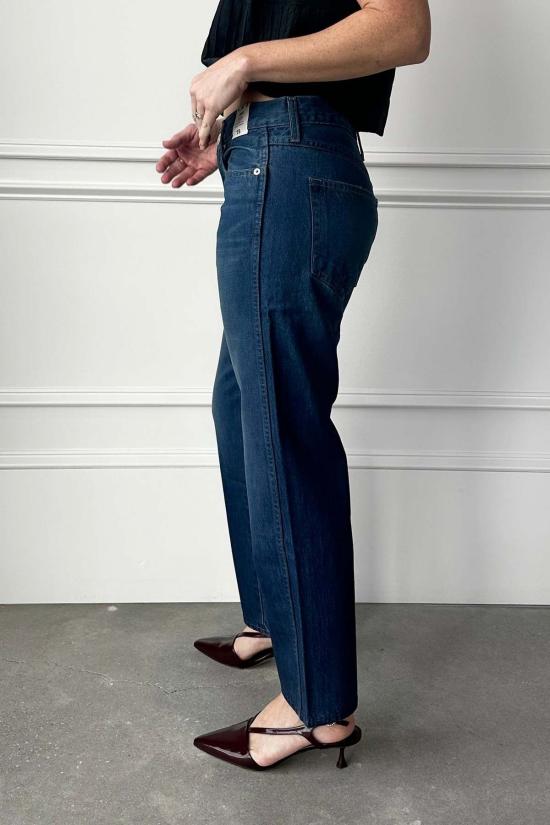  아모 데님 데님 팬츠 리비 미드라이즈 슬림 진 - AMO DENIM