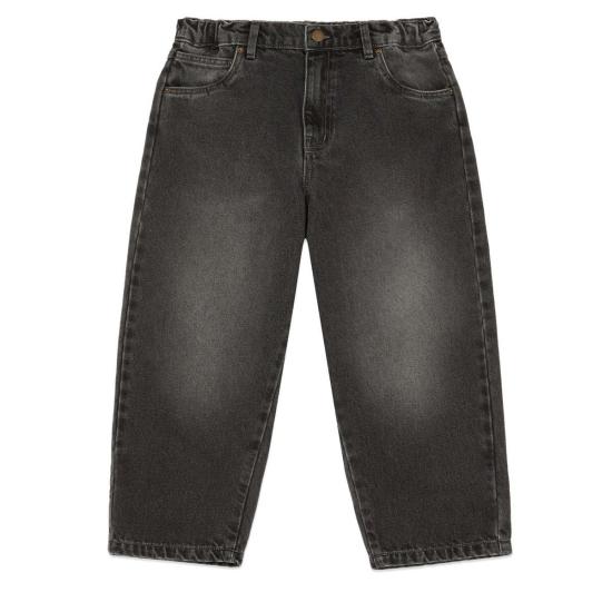  [키즈] Main Story 진 키즈 메인 스토리 헐렁한 청바지 워시드 블랙