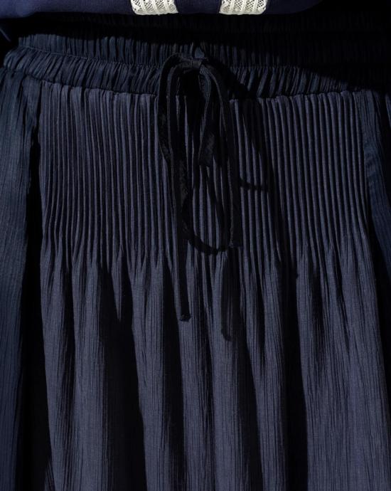  skirts 롱 스커트 스커트, 허리끈이 있는 긴 고무줄 스커트, 나비넥타이 모양 - OTHER BRANDS