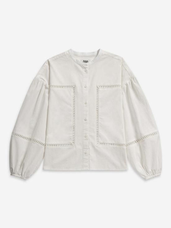  Future Classics 블라우스 퓨처 클래식 밴드 칼라 스텐실 셔츠