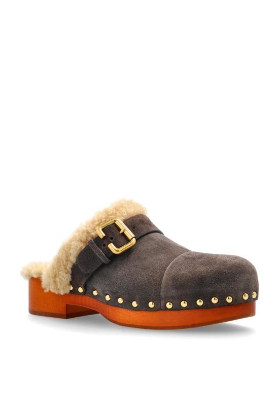  끌로에 뮬/슬리퍼 클로 클로그 지넷 브라운 - CHLOE