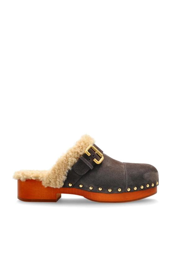  끌로에 뮬/슬리퍼 클로 클로그 지넷 브라운
