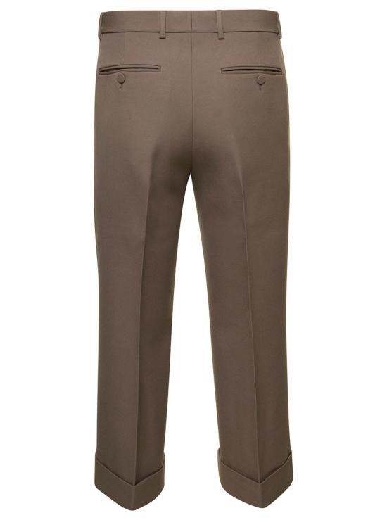  구찌 크롭 팬츠 베이지 텍스처드 개버딘  (베이지) - GUCCI