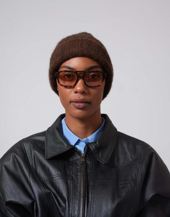  Hyer Goods 모자 하이어 굿즈 알파카 청키 울 립 비니 - OTHER BRANDS