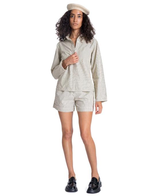  LWN 셔츠 Lwn Sami 셔츠 내추럴 펜슬 스트라이프 - LWN