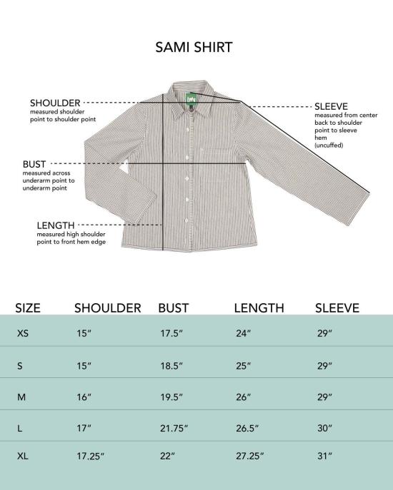  LWN 셔츠 Lwn Sami 셔츠 내추럴 펜슬 스트라이프 - LWN