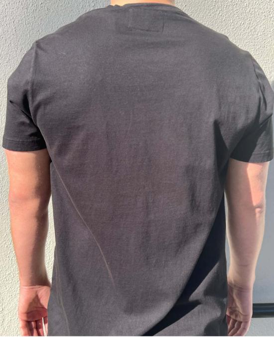  프레스콧 반팔 티셔츠 베이비 피마 티셔츠 블랙 - PRESCOTT