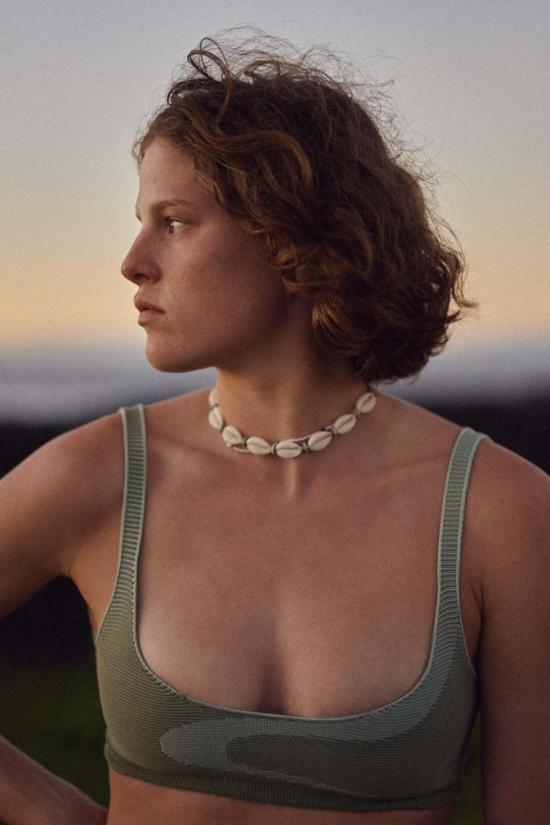  핀 앤 레이 비키니 수영복 핀앤레이 아드리아틱 비키니 탑 올리브/오이색 - FIN AND RAY