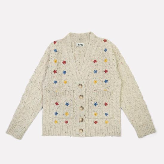  지지 니트웨어 가디건 와일드 플라워 카디건 - GIGI KNITWEAR