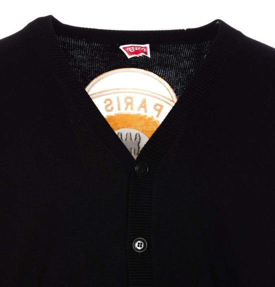  겐조 가디건 켄조 타이거 아카데미 카디건 블랙 - KENZO