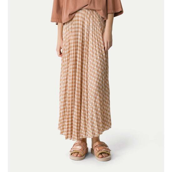  포르테포르테 롱 스커트 포르테 포르테 플리츠  다이아몬드 저지 알바