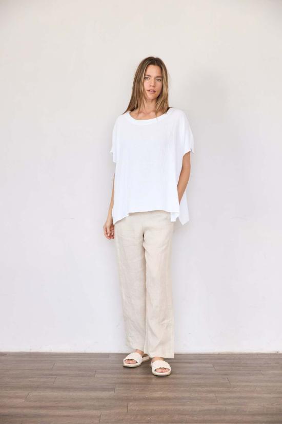  잇이즈웰 LA 블라우스 잇 이즈 웰 L.A. 오가닉 거즈 판초