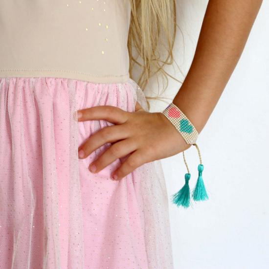  [키즈] FOSTERIE 헤어 액세서리 키즈 포스터리 하트 팔찌 - FOSTERIE