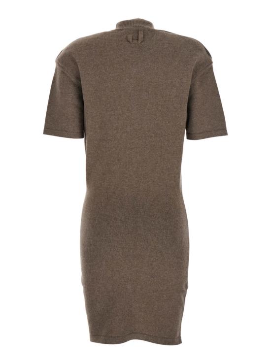  자크뮈스 미디 원피스 Jacquemus La Robe Maille Castagna 드레스 브라운 - JACQUEMUS