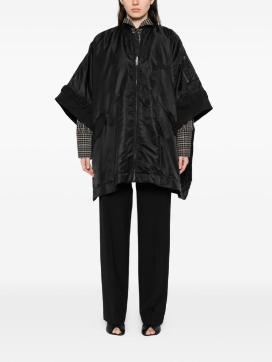  MM6 메종마르지엘라 코트 Mm6 메종 마르지엘라 나일론 케이프 블랙 - MM6 MAISON MARGIELA