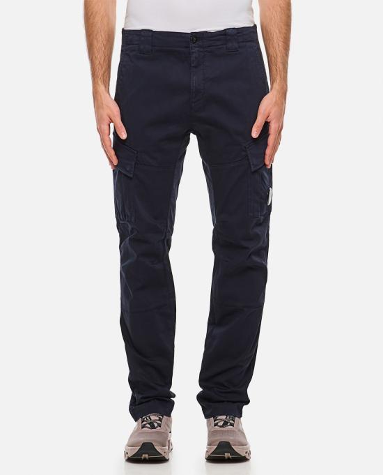  씨피 컴퍼니 치노 팬츠 C.P. 컴퍼니 새틴 스트레치 카고 렌즈 팬츠 토탈 이클립스