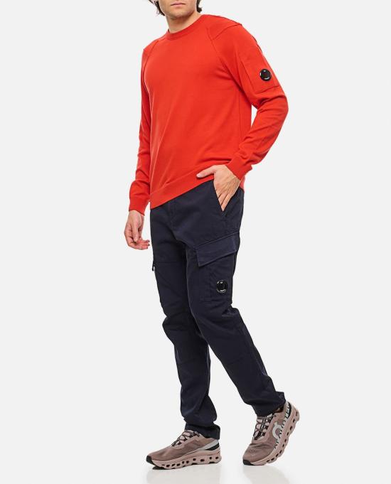  씨피 컴퍼니 치노 팬츠 C.P. 컴퍼니 새틴 스트레치 카고 렌즈 팬츠 토탈 이클립스 - C.P. COMPANY