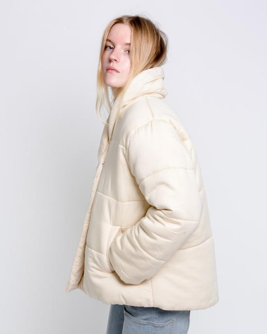  미셀라 그렉 봄버 자켓 미카엘라 그렉 숏 코튼 패딩 재킷 펄 - MICAELA GREG